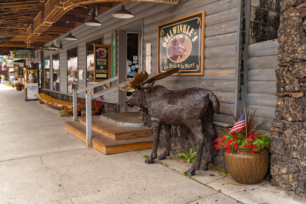 West,Yellowstone,,Mt,-,August,8,,2022:,Bullwinkle's,Saloon,And